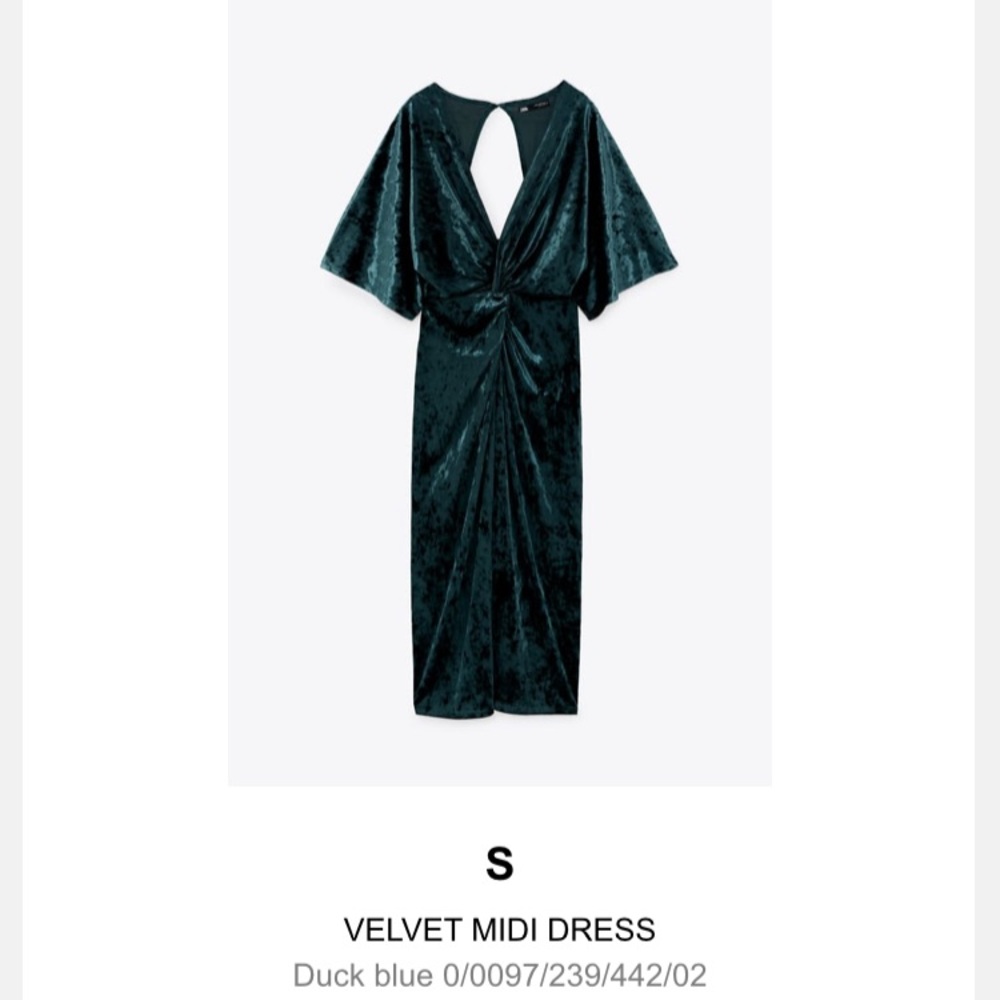 Zara - Velvet MIDI Dress